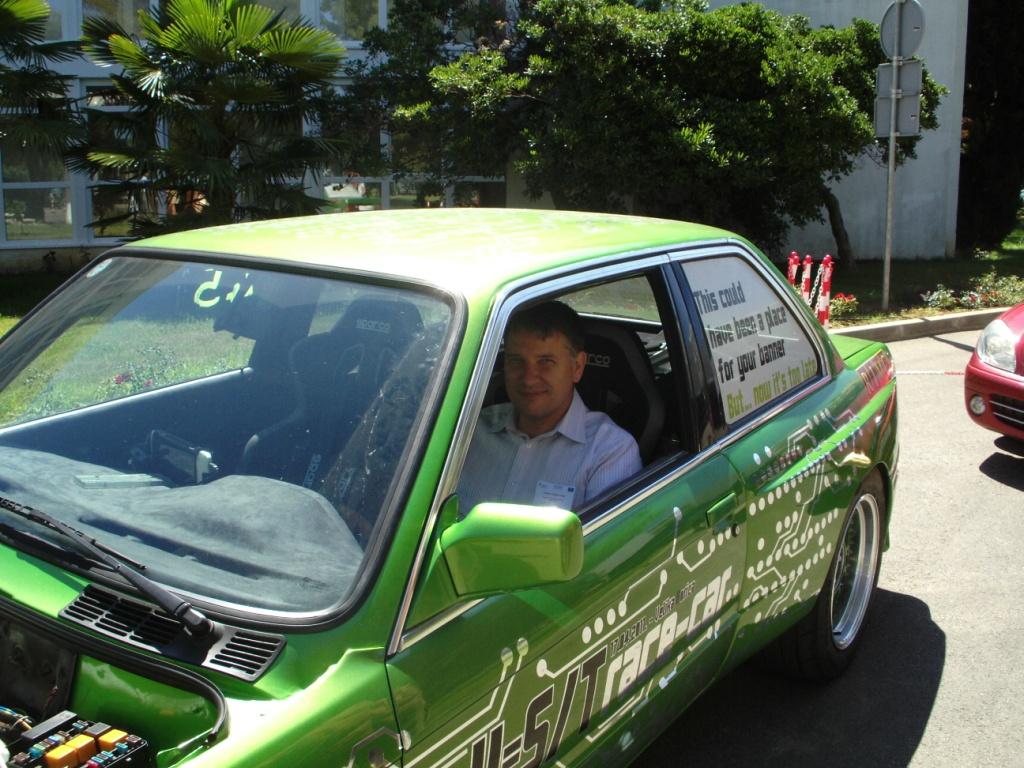 C.G.Haba testing the fastest electric car