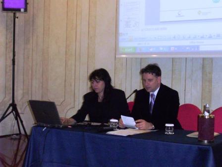 Stela Stancheva and Cristian Haba moderating AUTOMOTIVENETS Workshop session