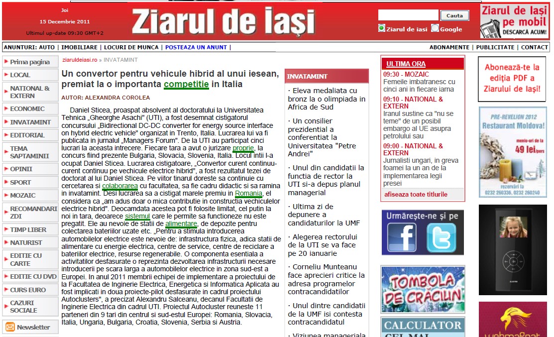 Ziarul de Iasi Press Release